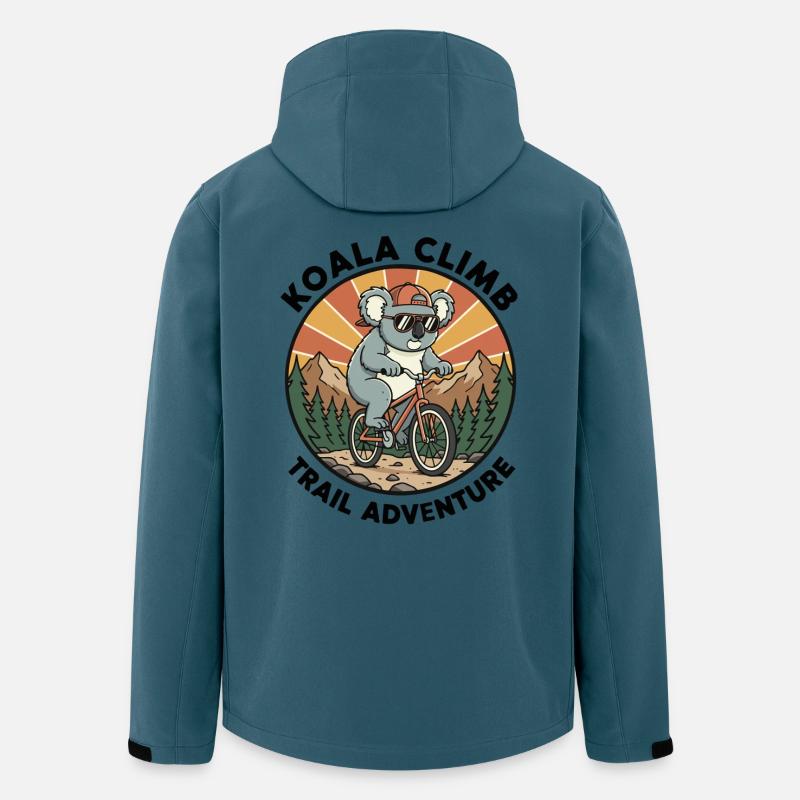 Koala_Climb_Trail_Adventure_VTT - Recycelte Männer Softshell-Jacke von Stanley/Stella - Dunkles Petrol