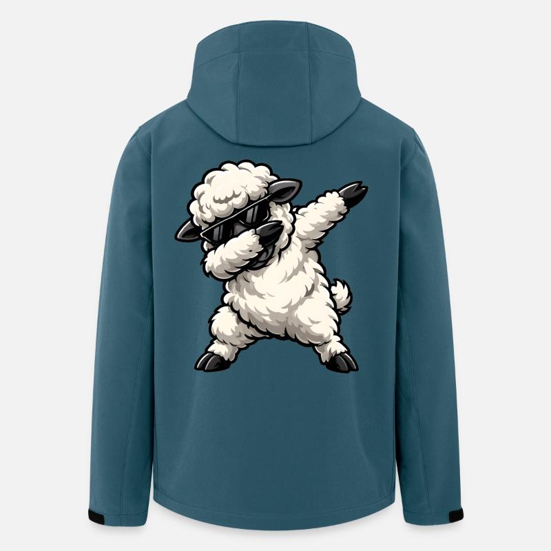 Dabbing Sheep - Men’s Recycled Softshell Jacket by Stanley/Stella - stargazer