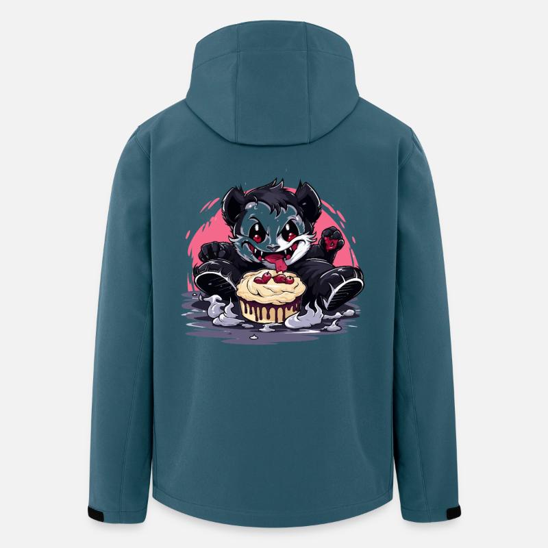 Husky Kuchen Chaos - Recycelte Männer Softshell-Jacke von Stanley/Stella - Dunkles Petrol