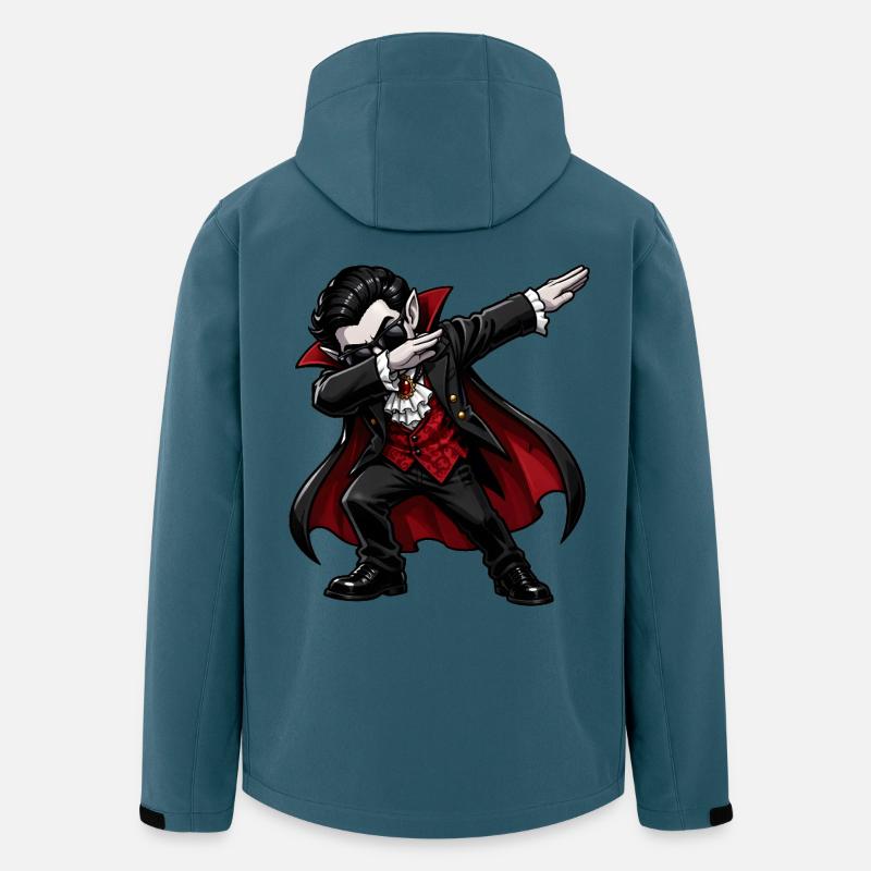 Dabbing Vampir - Recycelte Männer Softshell-Jacke von Stanley/Stella - Dunkles Petrol