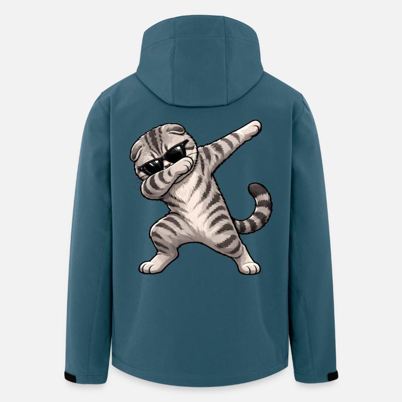 Dabbing Scottish Fold - Men’s Recycled Softshell Jacket by Stanley/Stella - stargazer