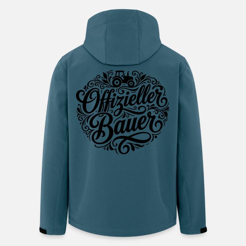 Offizieller Bauer - Recycelte Männer Softshell-Jacke von Stanley/Stella - Dunkles Petrol