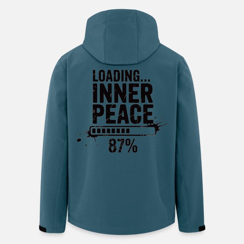Loading Inner Peace - Sarkasmus Stress Shirt - Recycelte Männer Softshell-Jacke von Stanley/Stella - Dunkles Petrol