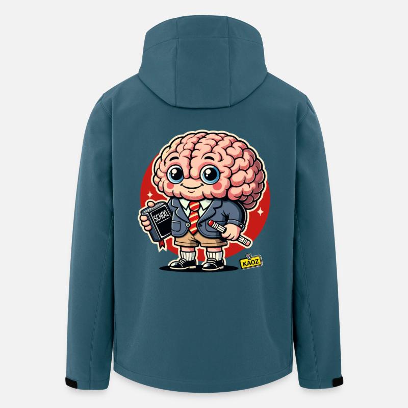 Brain Scholar Cartoon - Men’s Recycled Softshell Jacket by Stanley/Stella - stargazer