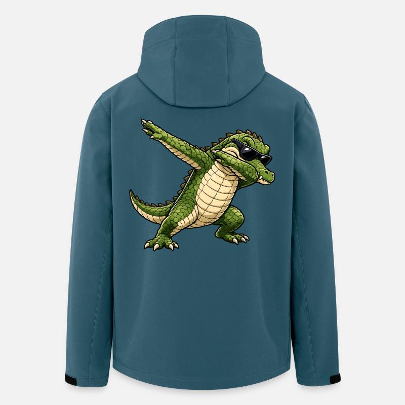 Squapping Crocodile - Giacca softshell uomo in poliestere riciclato di Stanley/Stella - petrolio scuro