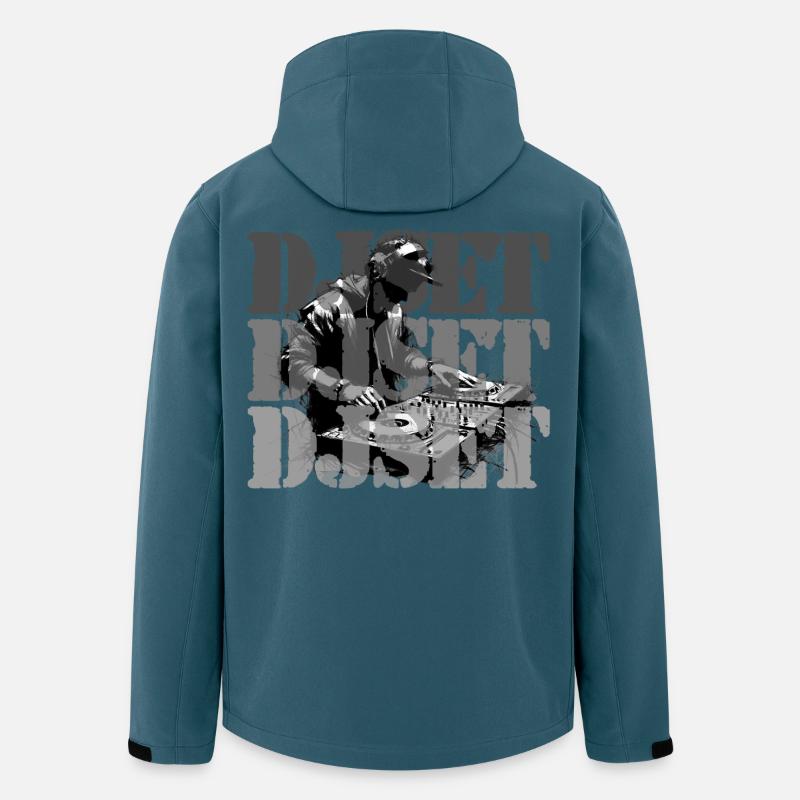DJ SET - Recycelte Männer Softshell-Jacke von Stanley/Stella - Dunkles Petrol