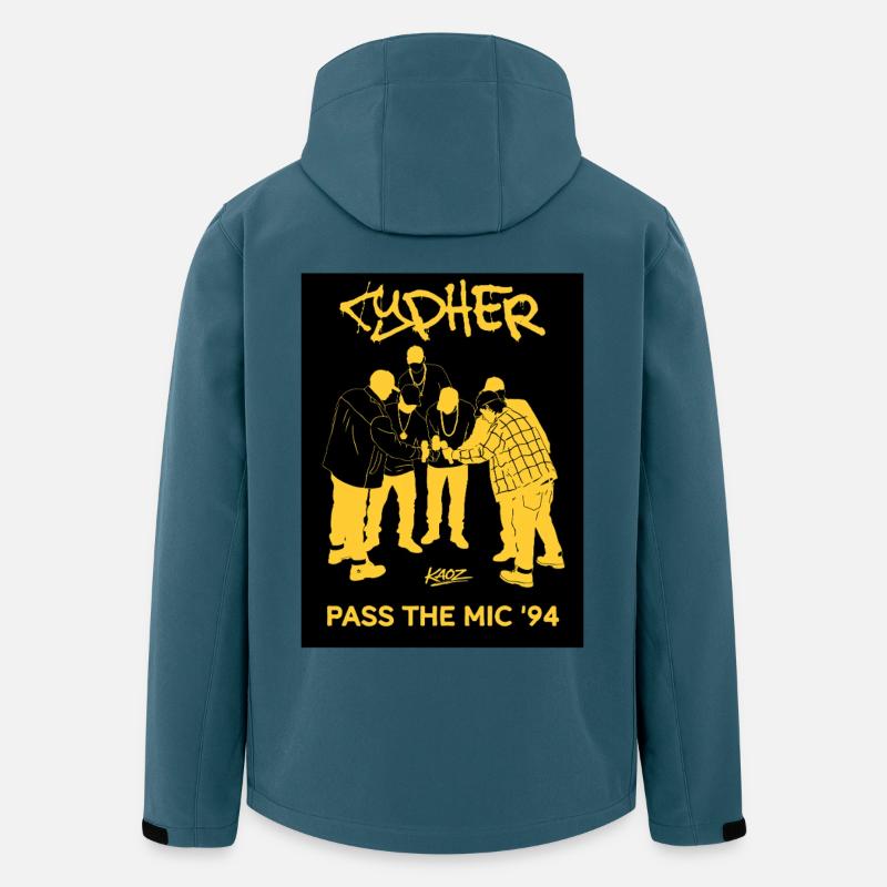 Pass the Mic '94 – Cercle - Veste softshell homme en polyester recyclé Stanley/Stella - bleu pétrole foncé