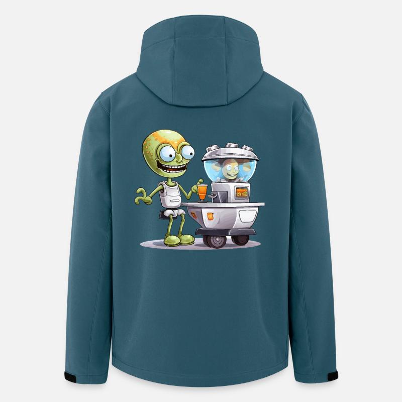 Alien Bartender at Space Bar - Men’s Recycled Softshell Jacket by Stanley/Stella - stargazer
