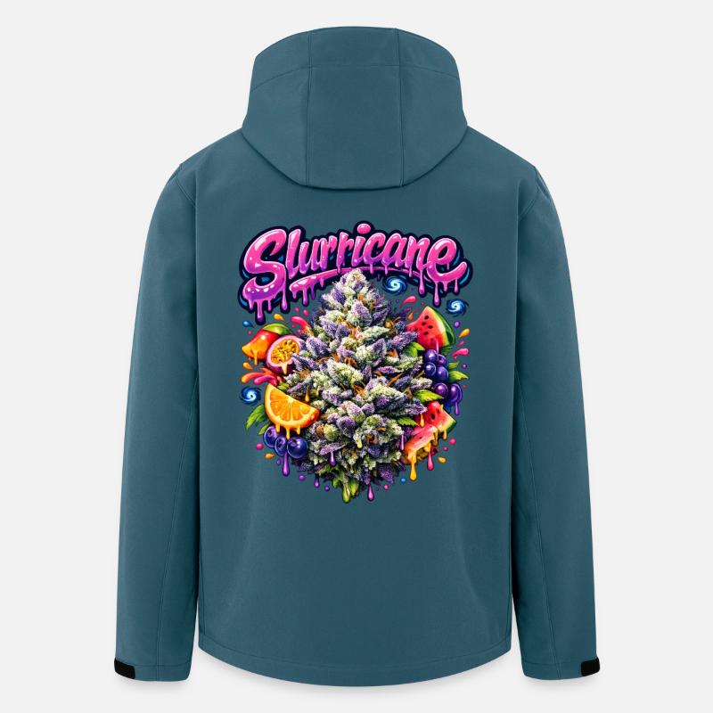 Slurricane Tropical Graffiti Print - Recycelte Männer Softshell-Jacke von Stanley/Stella - Dunkles Petrol