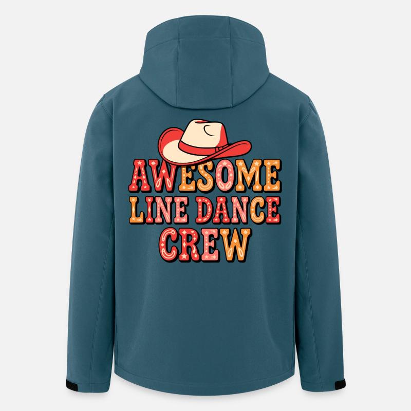 Cowboy Line Dance Crew - Recycelte Männer Softshell-Jacke von Stanley/Stella - Dunkles Petrol