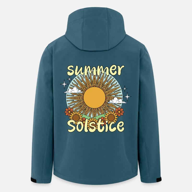 Litha Pagan Summer Solstice Midsummer Midsommar - Men’s Recycled Softshell Jacket by Stanley/Stella - stargazer