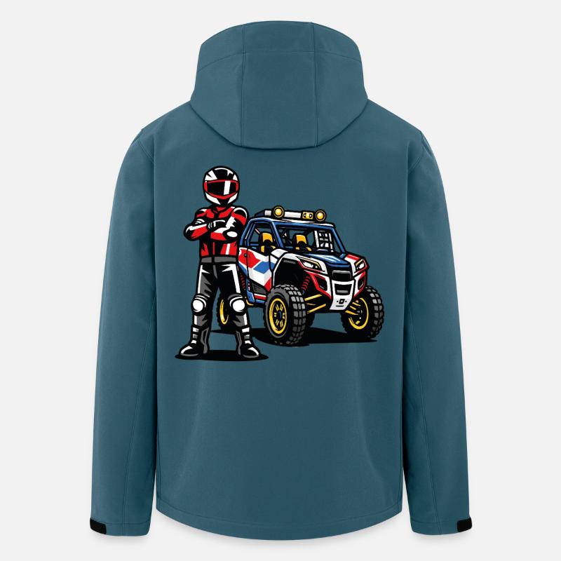 SSV Rallye Geländerennfahrer - Recycelte Männer Softshell-Jacke von Stanley/Stella - Dunkles Petrol