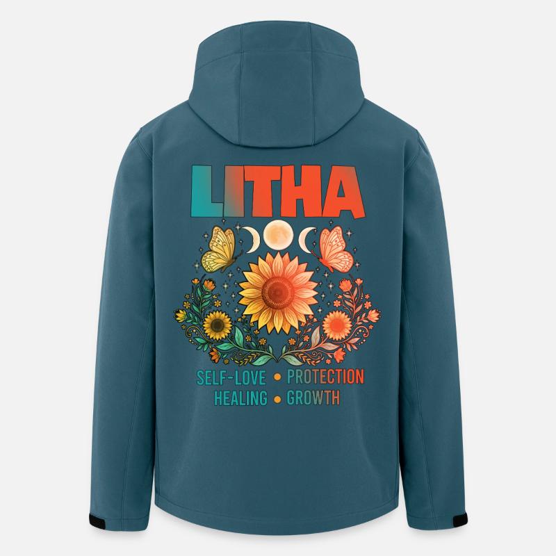 Litha Pagan Summer Solstice Midsummer Midsommar - Men’s Recycled Softshell Jacket by Stanley/Stella - stargazer