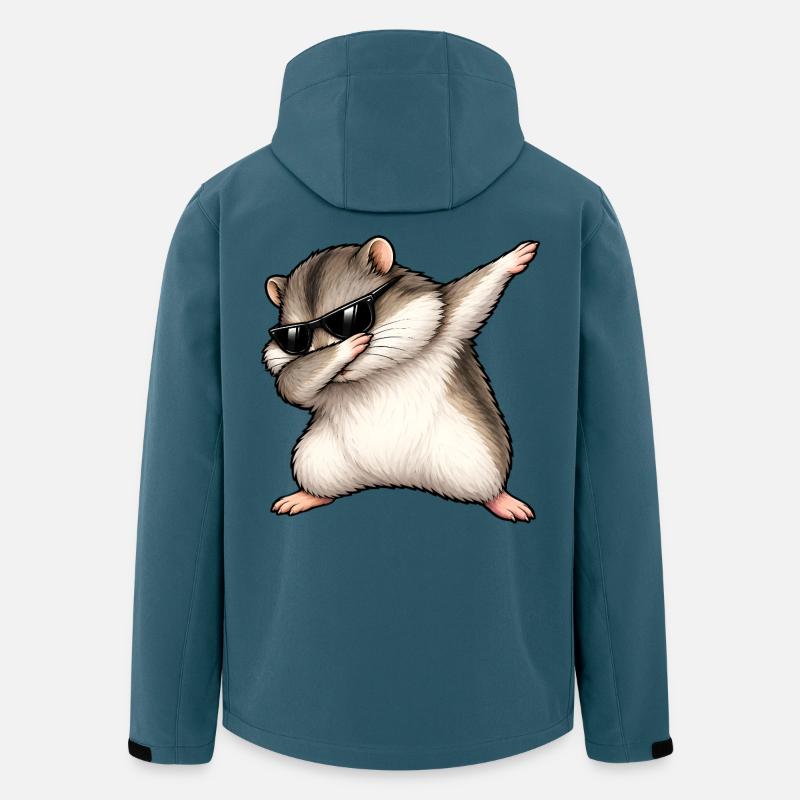 Dabbing Dschungarian Dwarf Hamster - Men’s Recycled Softshell Jacket by Stanley/Stella - stargazer
