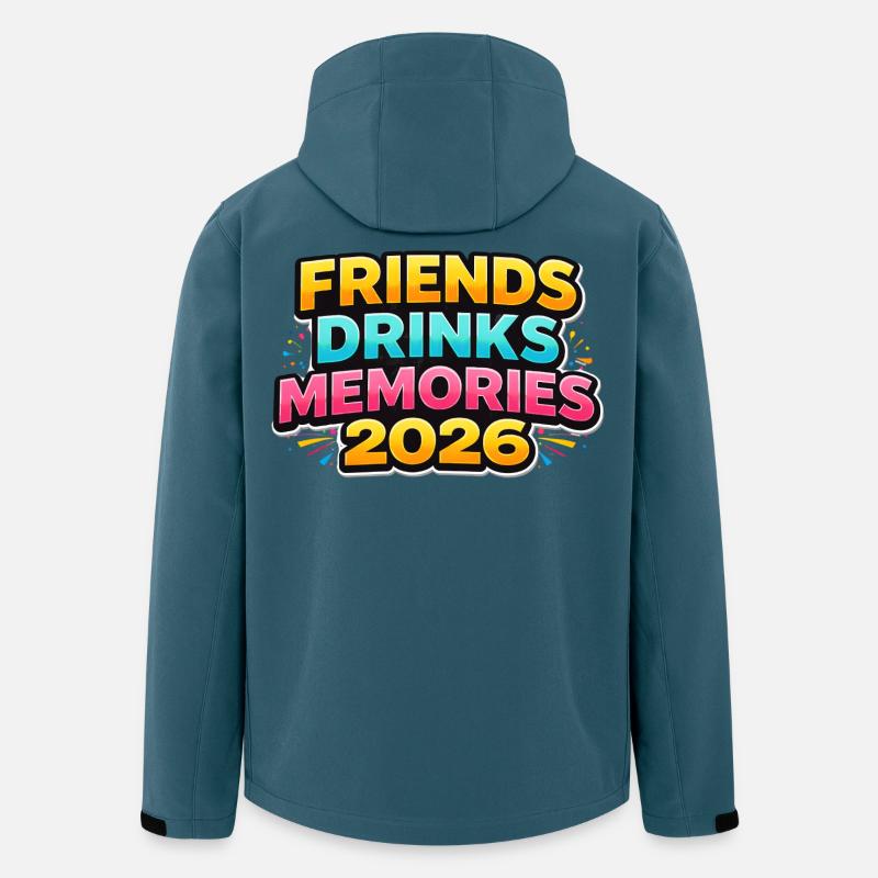 Pinata Party 2026 - Recycelte Männer Softshell-Jacke von Stanley/Stella - Dunkles Petrol
