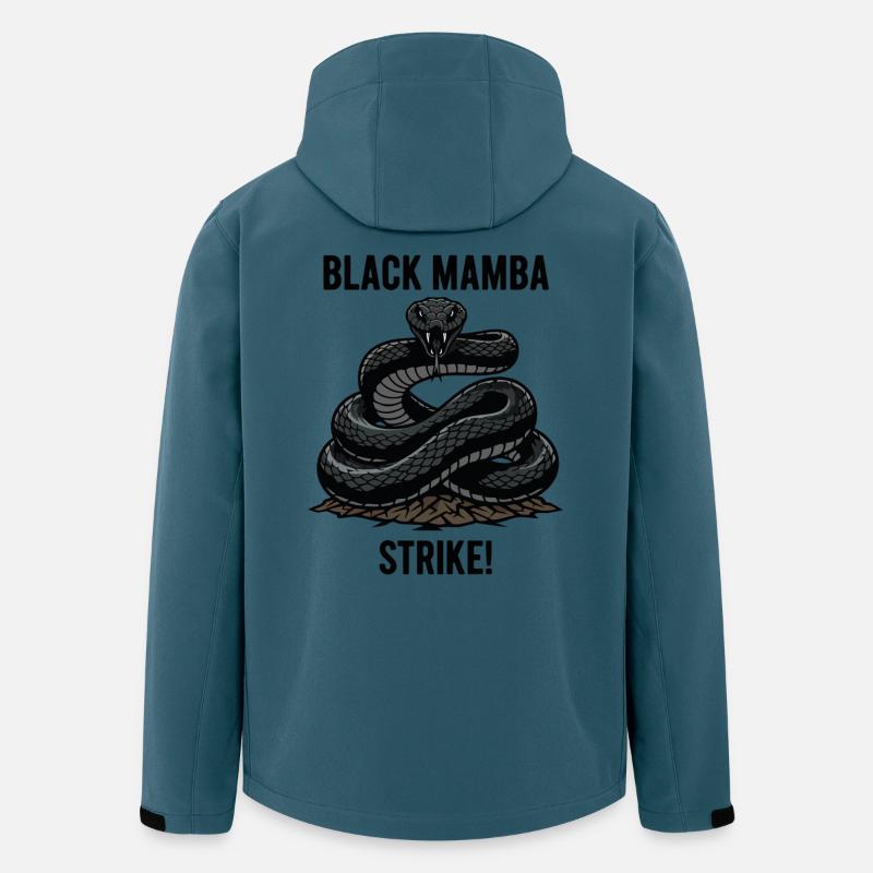 Mamba Noir Serpent Danger Strike Mamba - Veste softshell homme en polyester recyclé Stanley/Stella - bleu pétrole foncé