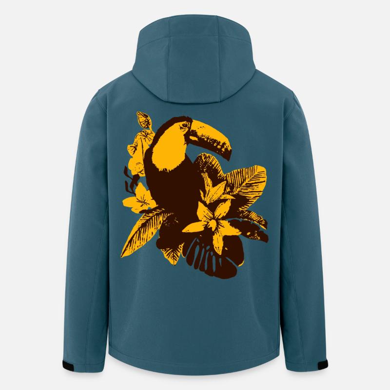TOUCAN - Veste softshell homme en polyester recyclé Stanley/Stella - bleu pétrole foncé