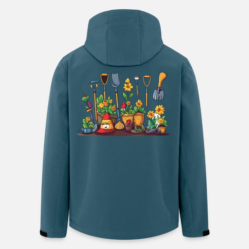 Garden Tool Blossoms Scene - Men’s Recycled Softshell Jacket by Stanley/Stella - stargazer