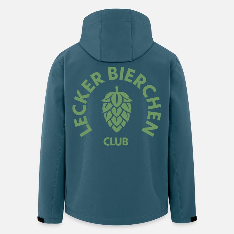 Lecker Bier - Recycelte Männer Softshell-Jacke von Stanley/Stella - Dunkles Petrol