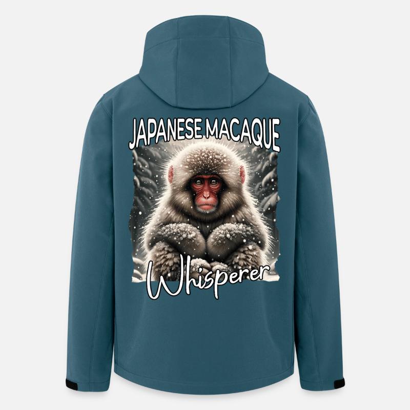 Japanmakak Flüsterer - Recycelte Männer Softshell-Jacke von Stanley/Stella - Dunkles Petrol