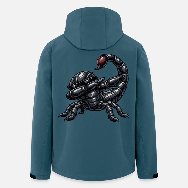Dabbing Skorpion - Recycelte Männer Softshell-Jacke von Stanley/Stella - Dunkles Petrol