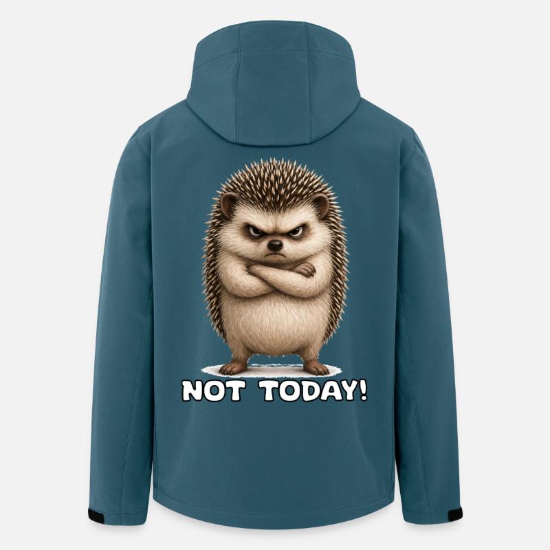Not today hedgehogs with spines - Men’s Recycled Softshell Jacket by Stanley/Stella - stargazer