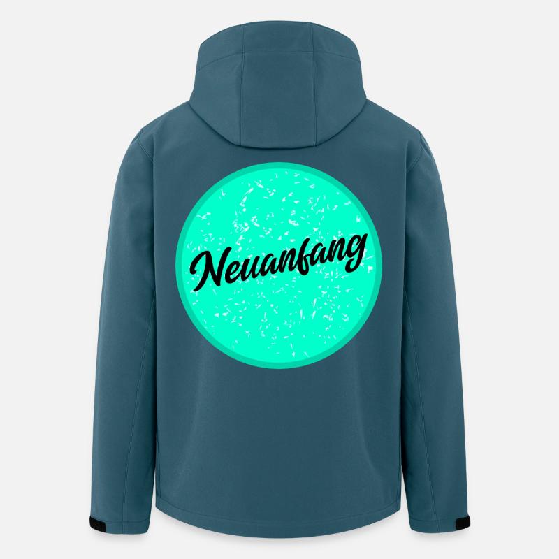 Neuanfang - Recycelte Männer Softshell-Jacke von Stanley/Stella - Dunkles Petrol