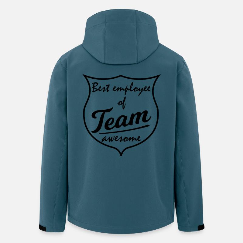 Conception des événements par équipe - Veste softshell homme en polyester recyclé Stanley/Stella - bleu pétrole foncé