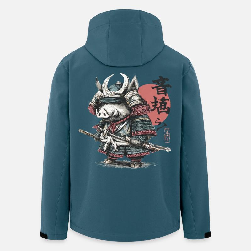 Boar Samurai in Armor Katana - Men’s Recycled Softshell Jacket by Stanley/Stella - stargazer
