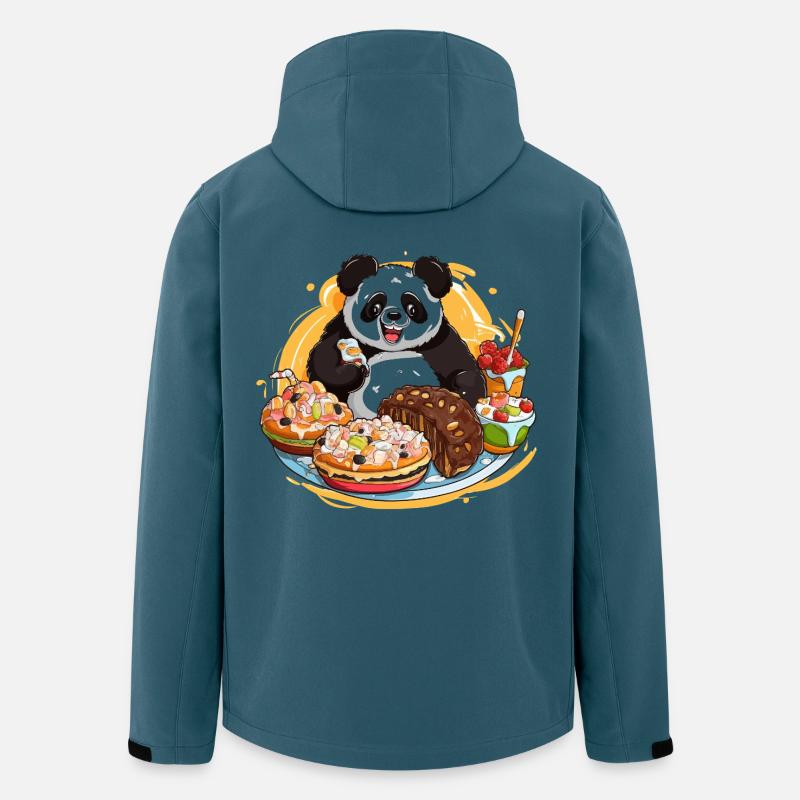 Panda Dessert Feast - Men’s Recycled Softshell Jacket by Stanley/Stella - stargazer