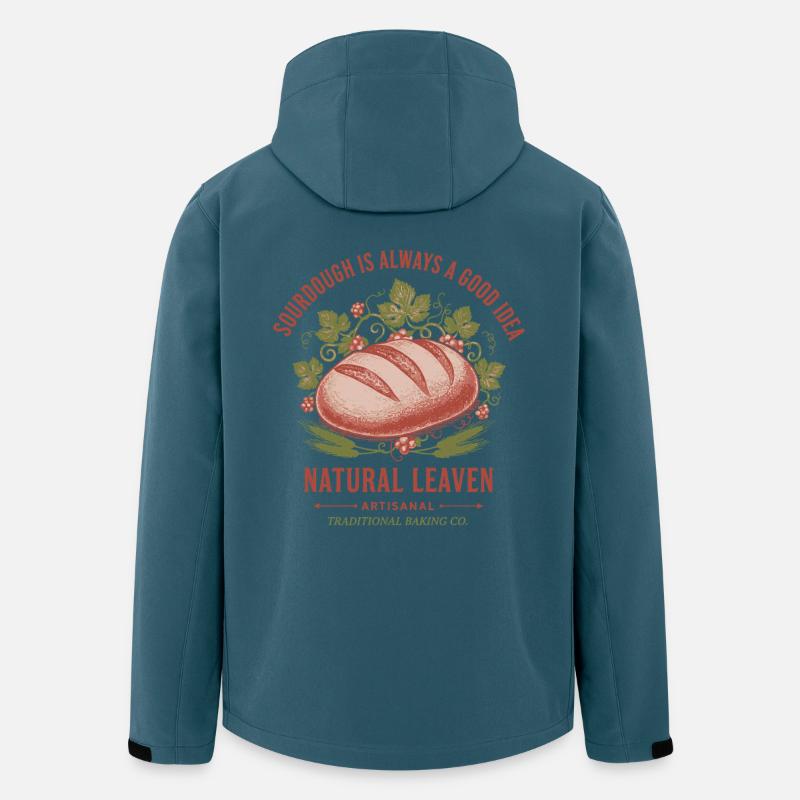 Sauerteigbrot Backbäcker Sauerteigstarter - Recycelte Männer Softshell-Jacke von Stanley/Stella - Dunkles Petrol