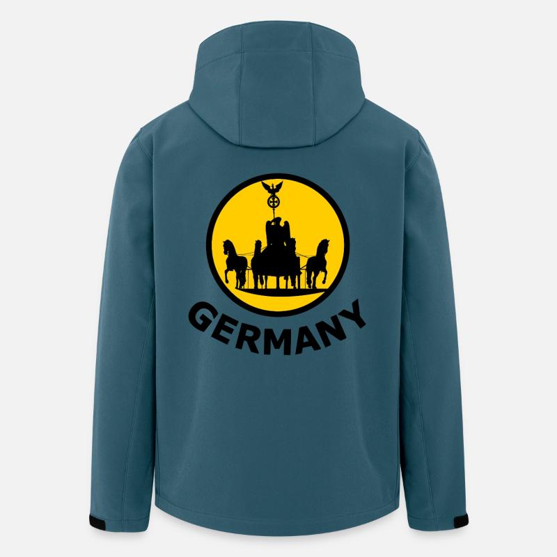 Berlin Sun Carriage Silhouette - Men’s Recycled Softshell Jacket by Stanley/Stella - stargazer