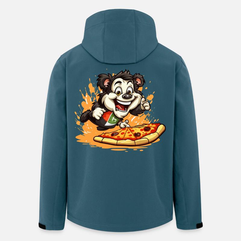 Pizza Panda Sprint - Veste softshell homme en polyester recyclé Stanley/Stella - bleu pétrole foncé
