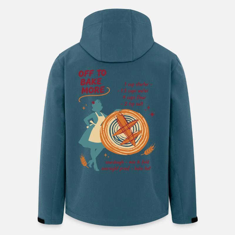 Sauerteigbrot Backen, Sauerteigbrot - Recycelte Männer Softshell-Jacke von Stanley/Stella - Dunkles Petrol