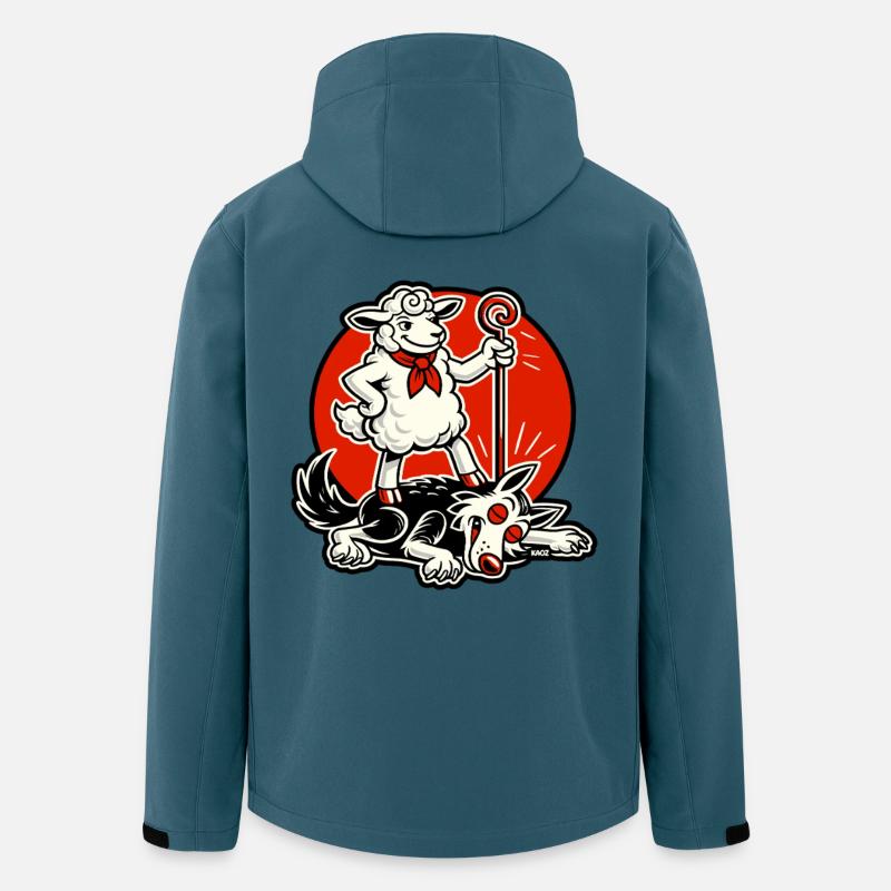 Sheep Hero With Crook - Men’s Recycled Softshell Jacket by Stanley/Stella - stargazer