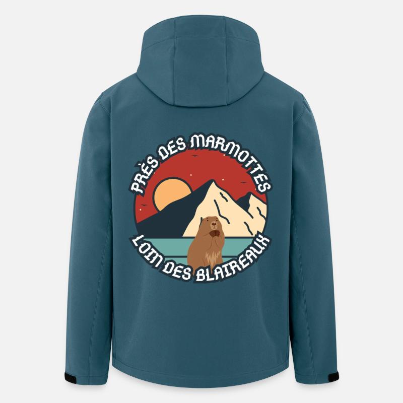 Humor on a groundhog - Men’s Recycled Softshell Jacket by Stanley/Stella - stargazer
