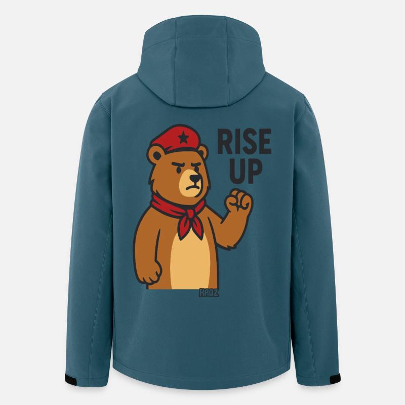 Bear Hero Rally Tee - Veste softshell homme en polyester recyclé Stanley/Stella - bleu pétrole foncé