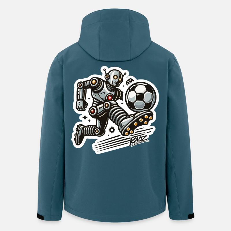 Robo Striker Soccer Bot - Veste softshell homme en polyester recyclé Stanley/Stella - bleu pétrole foncé