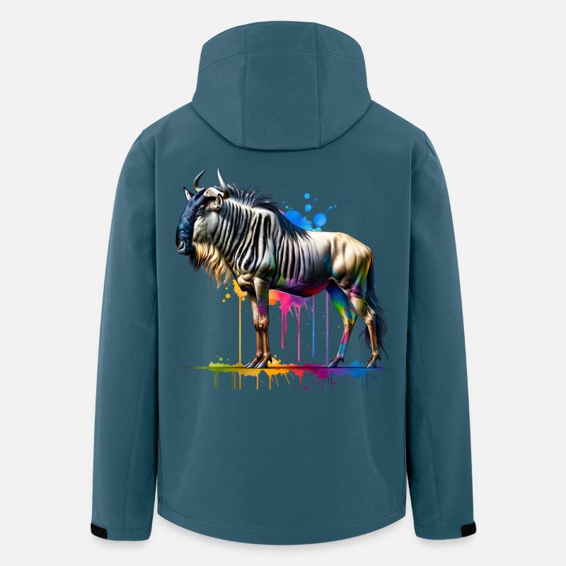 Gnu Geschenk - Recycelte Männer Softshell-Jacke von Stanley/Stella - Dunkles Petrol