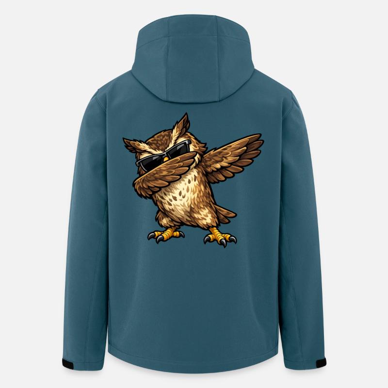 Dabbing Uhu - Recycelte Männer Softshell-Jacke von Stanley/Stella - Dunkles Petrol