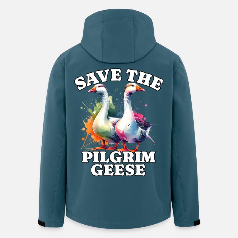 Pilgrim Gans Save Pilgrim Goose - Men’s Recycled Softshell Jacket by Stanley/Stella - stargazer