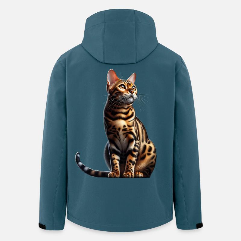 leopard cat - Men’s Recycled Softshell Jacket by Stanley/Stella - stargazer