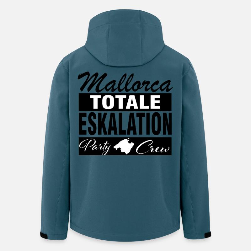Mallorca, Eskalation - Recycelte Männer Softshell-Jacke von Stanley/Stella - Dunkles Petrol