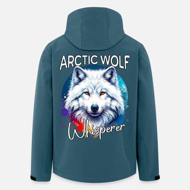 Arctic Wolf Whisperer - Men’s Recycled Softshell Jacket by Stanley/Stella - stargazer