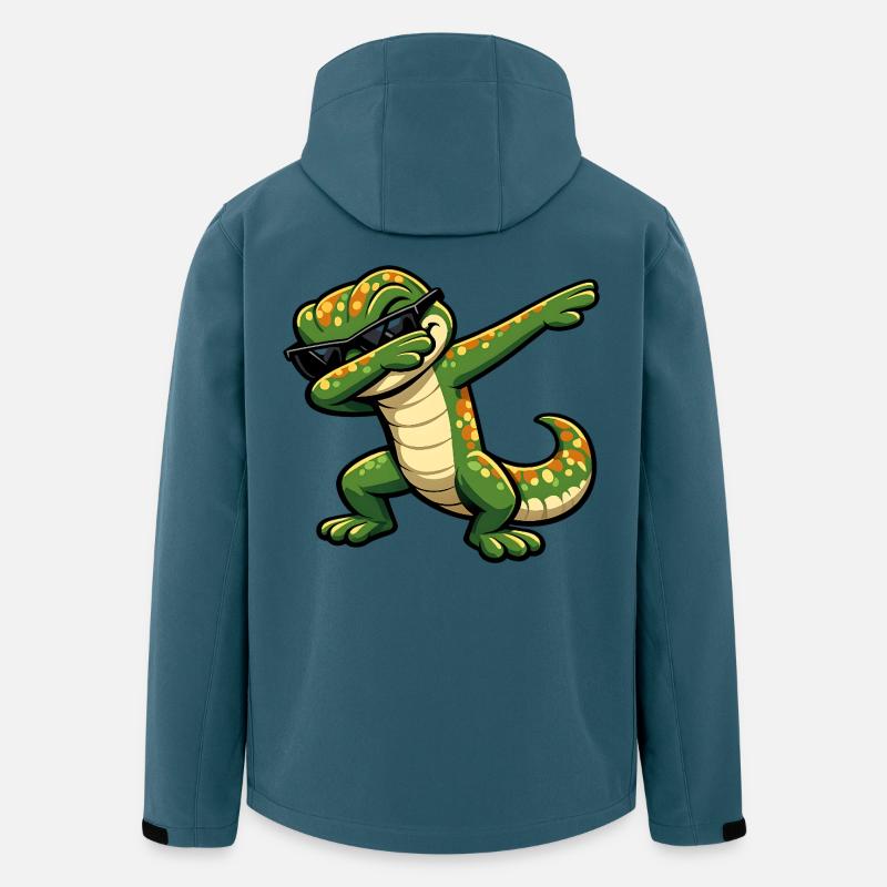 Dabbing Gecko - Men’s Recycled Softshell Jacket by Stanley/Stella - stargazer
