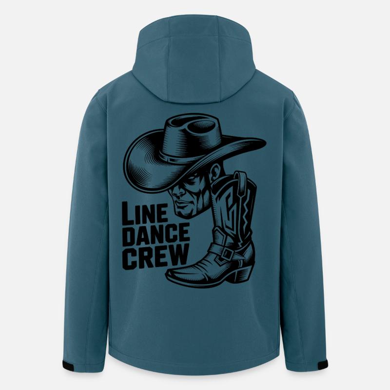 Équipe de danse en ligne - Veste softshell homme en polyester recyclé Stanley/Stella - bleu pétrole foncé