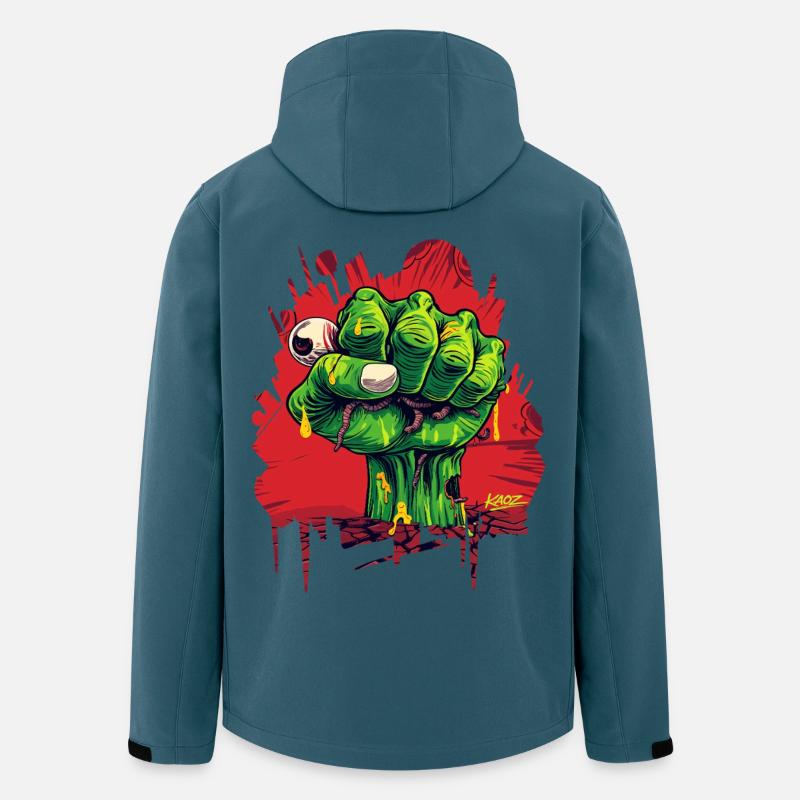 Zombie Fist Graffiti Tee - Men’s Recycled Softshell Jacket by Stanley/Stella - stargazer