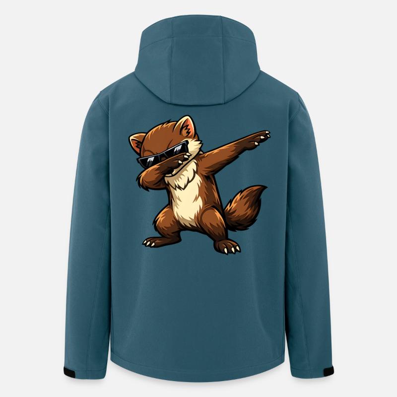 Dabbing Marten - Men’s Recycled Softshell Jacket by Stanley/Stella - stargazer