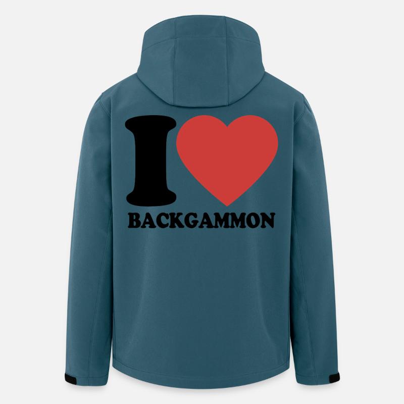 I love Backgammon | Board Game | Gift - Men’s Recycled Softshell Jacket by Stanley/Stella - stargazer
