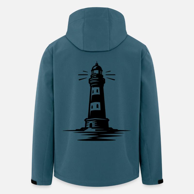 phare - Veste softshell homme en polyester recyclé Stanley/Stella - bleu pétrole foncé